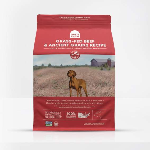 OpenFarm Ancient Grains Dry Dog Food Grass Fed Beef Front