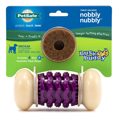 pet safe nobbly nubbly dog toy - pawp