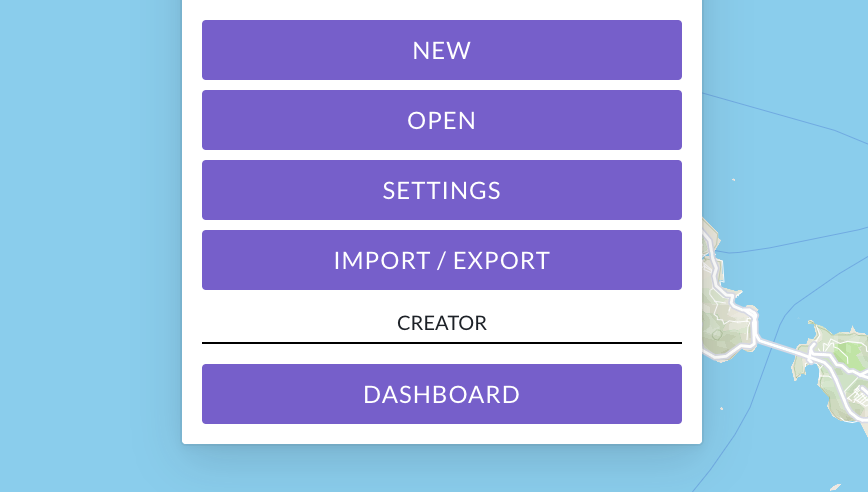 Open Creator Dashboard