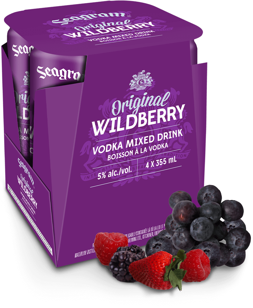Original Wildberry Seagram Coolers & Cider Keeping Life Colourful