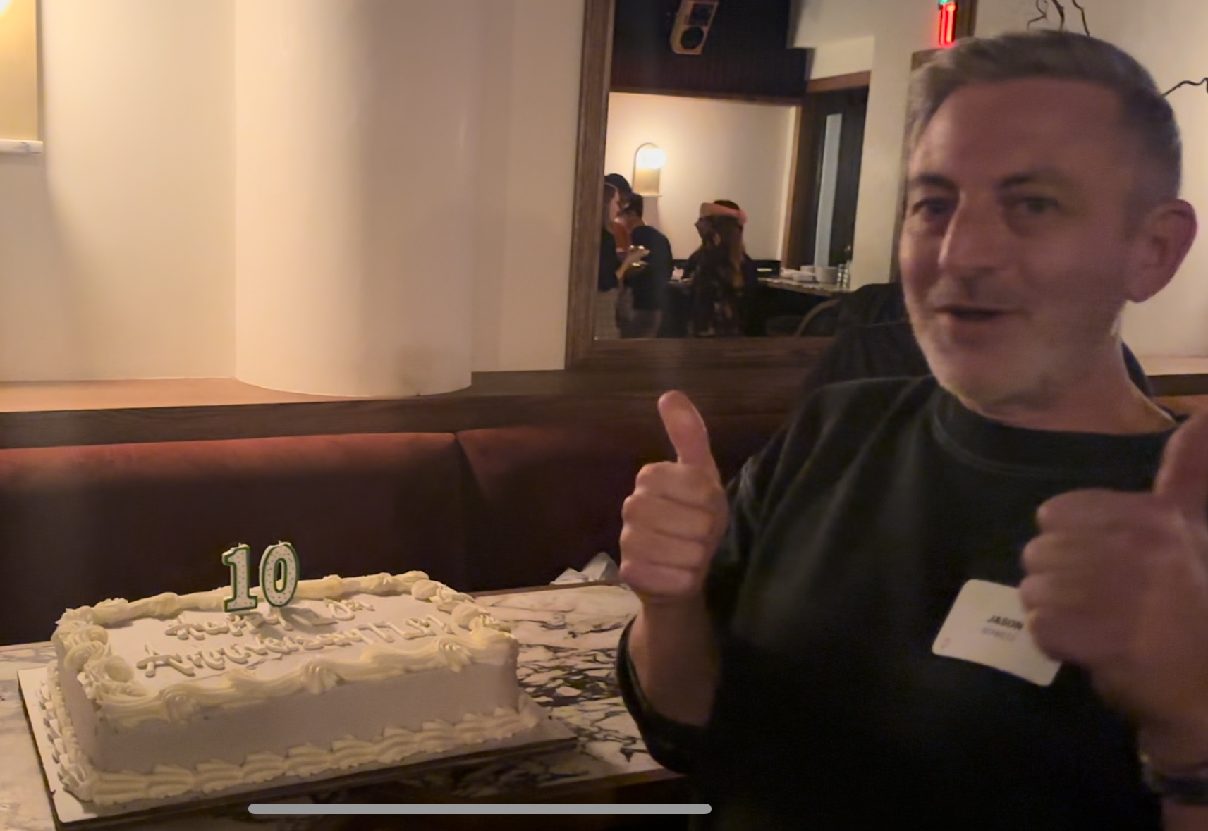 Jason Schultz Enjoys Cake