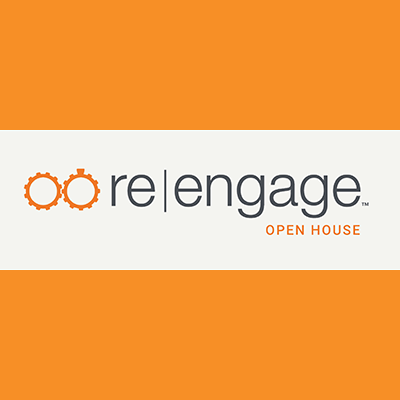 relengage marriage ministry graphic image for open house announcement.