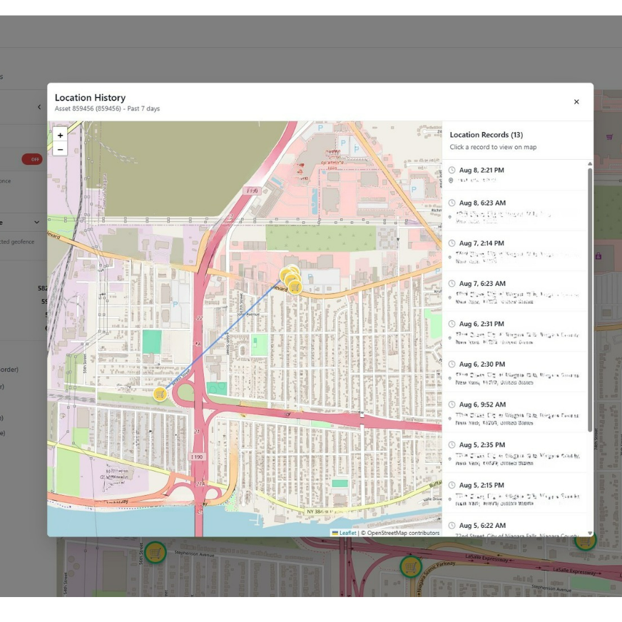 QuickTrack breadcrumb trails preview
