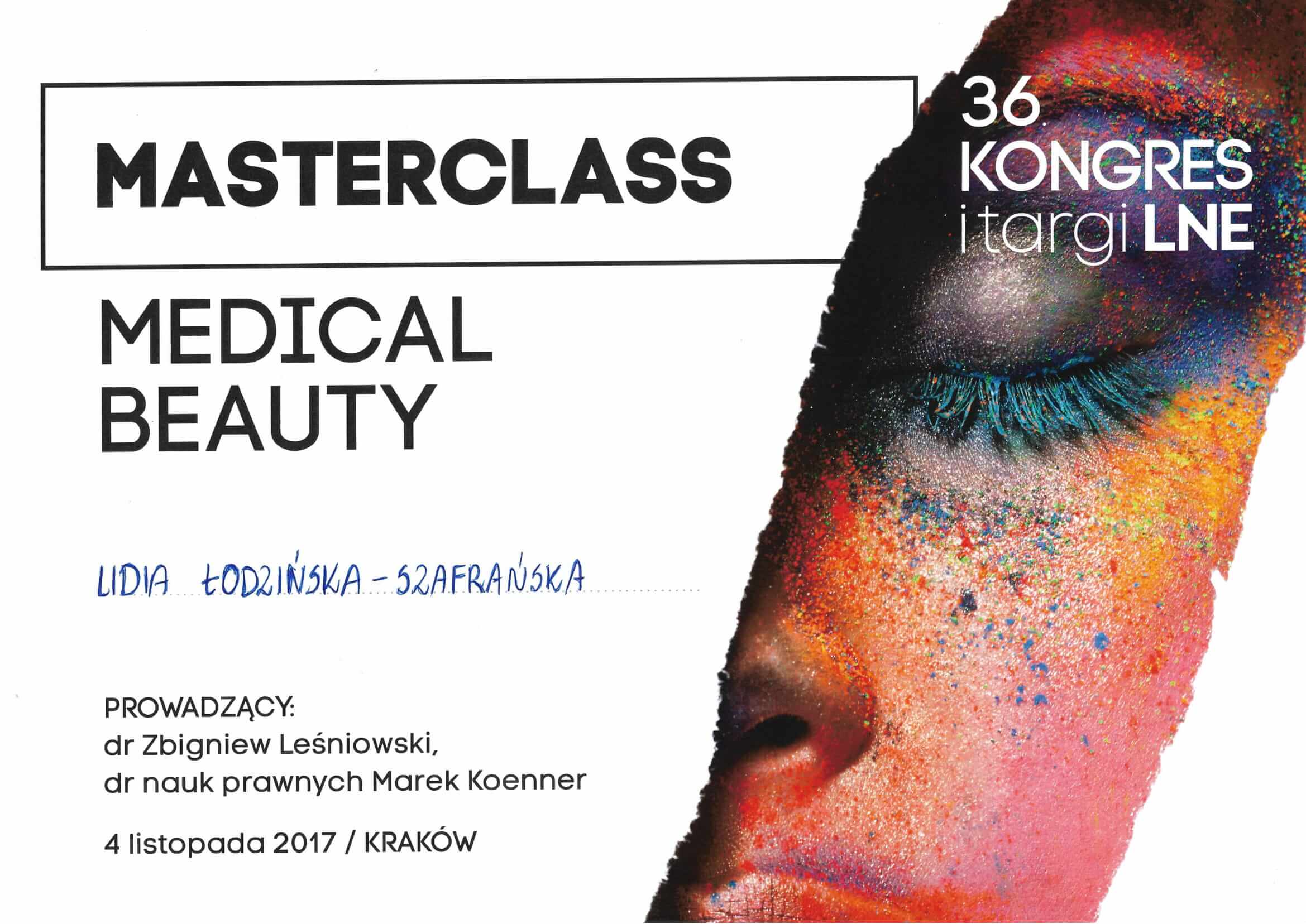 certyfikat masterclass kongres