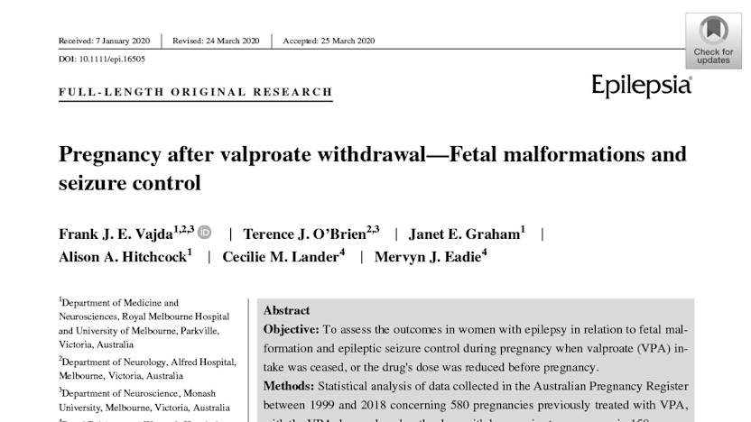 Use Of Valproate In Women With Epilepsy Who Are Planning Pregnancy Balancing Risks Of Fetal Malformation And Control Of Seizures During Pregnancy Neurodiem