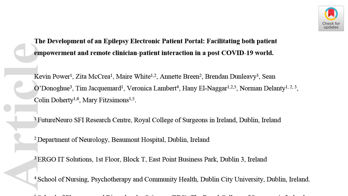 Pisces A Portal To Electronic Records For Epilepsy Patients Catalyst For Change To Deliver Care More Responsive To Individual Patient Needs And Preferences Neurodiem