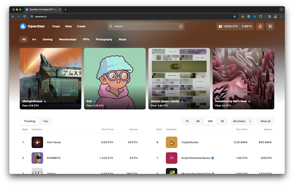 OpenSea exploded in popularity in the 2021 NFT boom