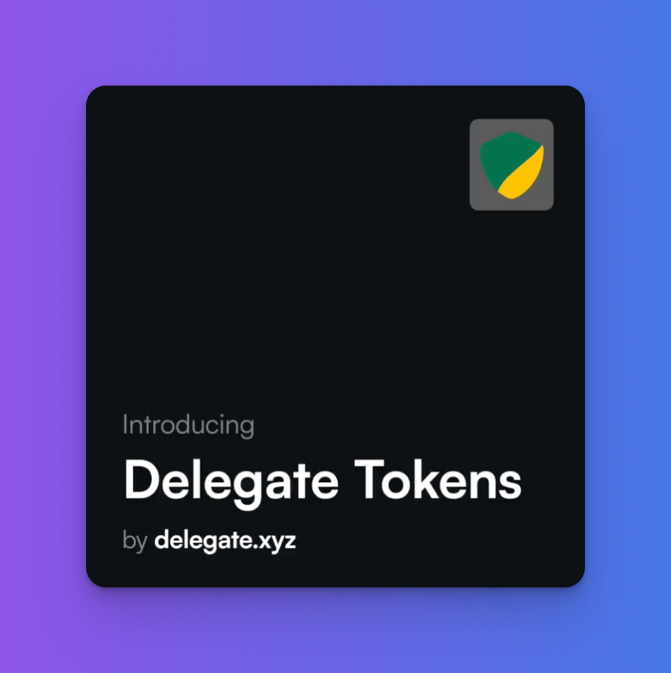 Delegate.xyz releases a new feature to tokenize the utility of your NFTs