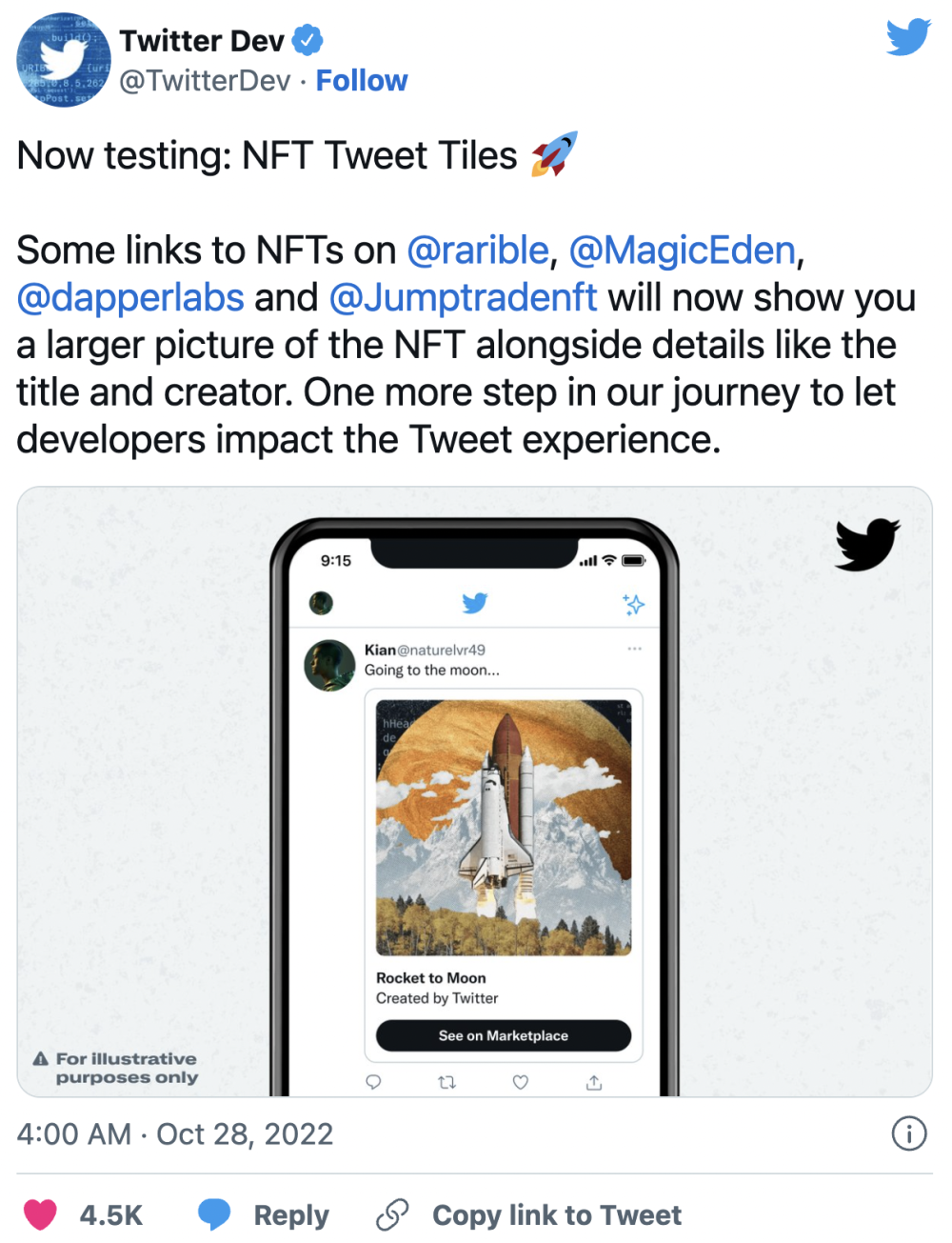 Twitter’s new NFT Tweet Tiles