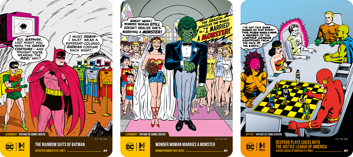 “Vintage DC Comic Covers” LimitedEdition Hybrid Trading Cards