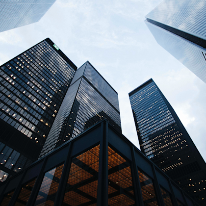 tall-city-office-buildings-and-blue-sky