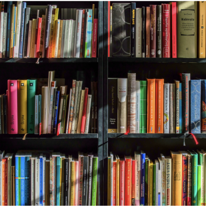 multicolored-books-sitting-on-bookshelves