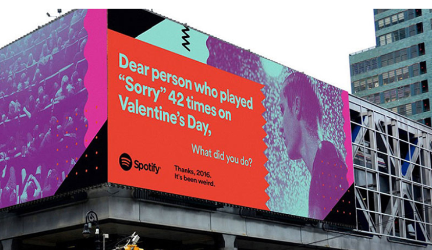Spotify Valentine's Day Billboard