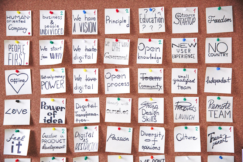 Sticky notes on board 3782235