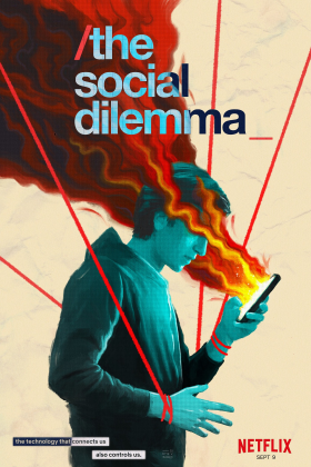 Artistic cover of Neflix film "the social dilemma."