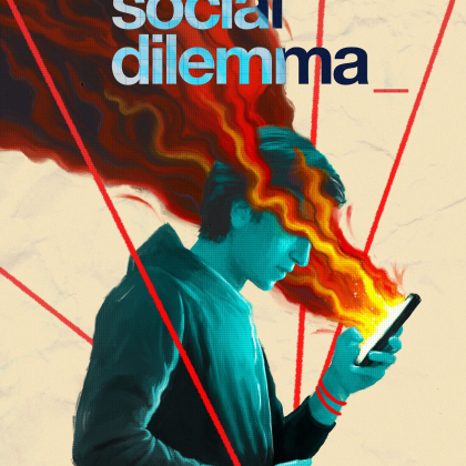 Artistic cover of Neflix film "the social dilemma."