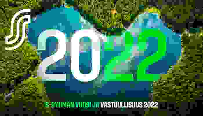 Kansi S-ryhmän vuosi- ja vastuullisuuskatsaus 2022