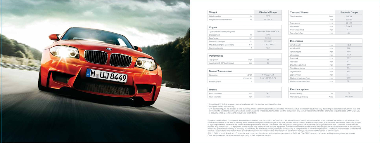 BMW Product Brochures_Series M Coupe 