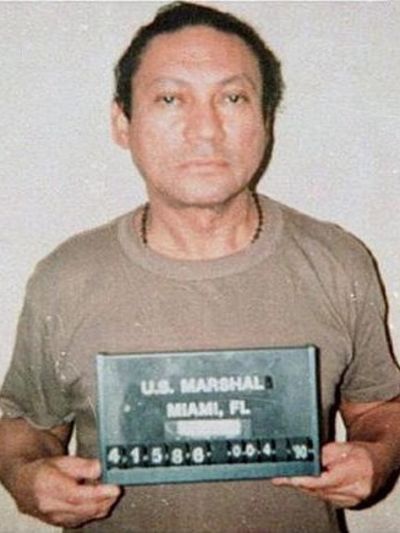 U.S. Marshals Service in Miami, Florida, Public domain, via Wikimedia Commons Manuel Noriega