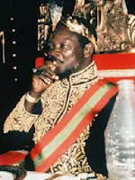 Author unknown, Public Domain, via https://bokassism.fandom.com/wiki/Jean-Bedel_Bokassa Jean-Bédel Bokassa