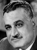 Not credited, Public domain, via Wikimedia Commons Gamal Abdel Nasser