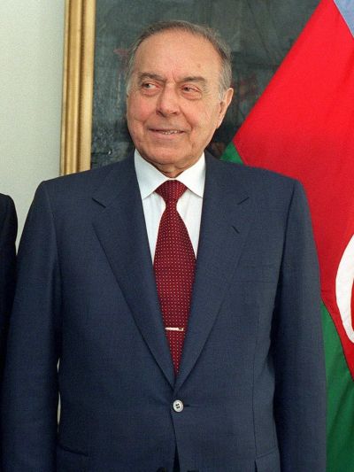 author unknown, Public domain, via Wikimedia Commons Heydar Aliyev