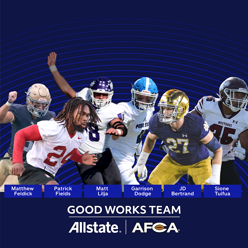 2022 Allstate AFCA Good Works Team® Player Bios