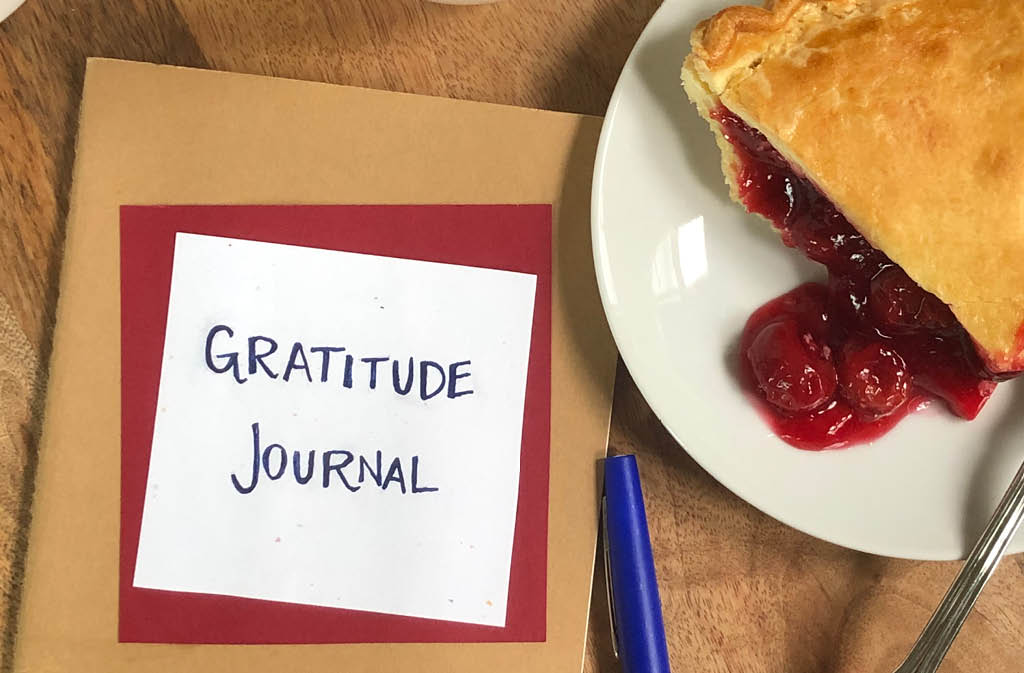 A gratitude journal is a great way to capature your thoughts and memories.