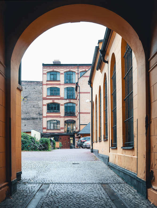 Blick in den Hof von Brunnenstrasse 156