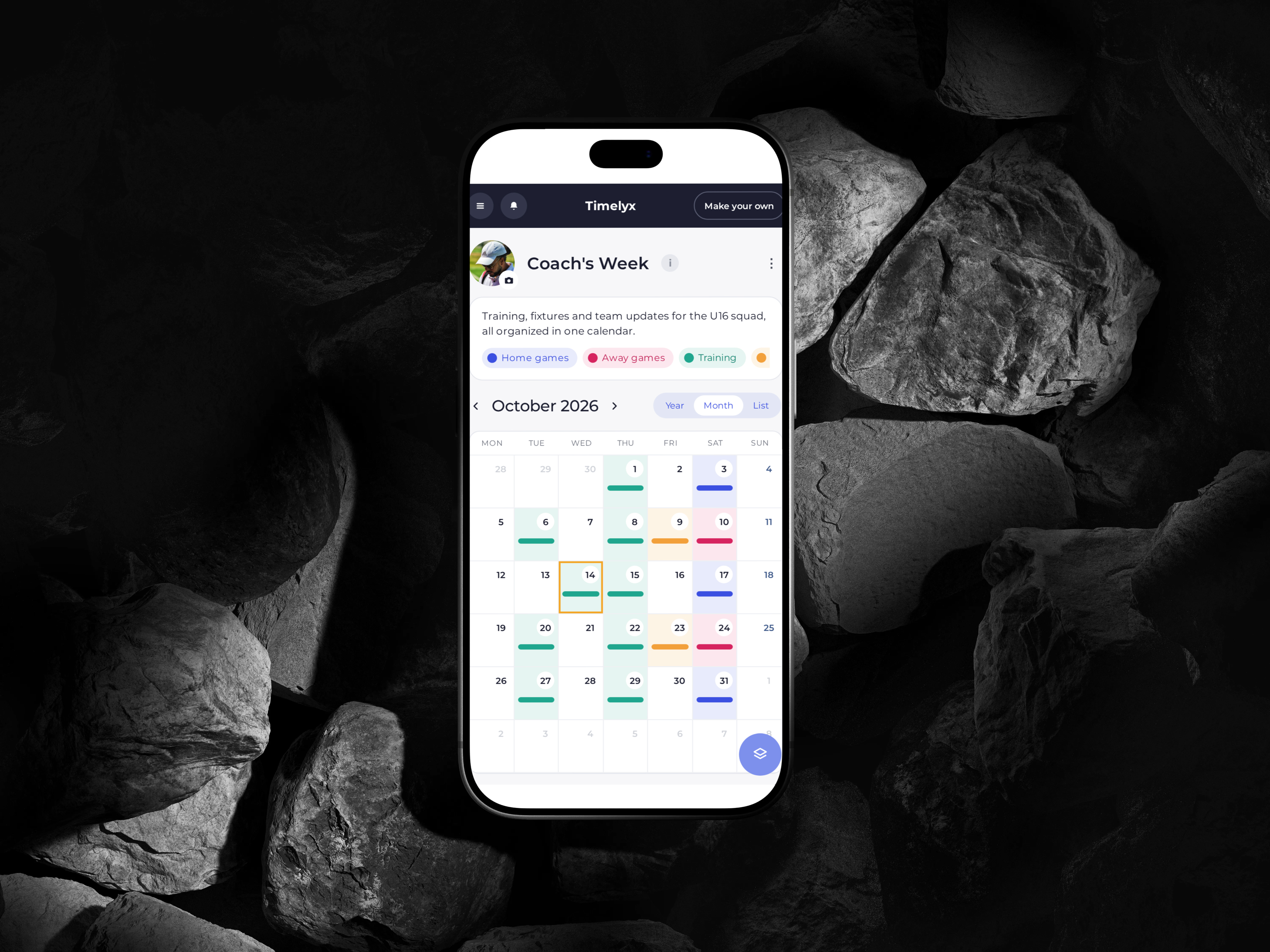 Approval card for a weekly stock order