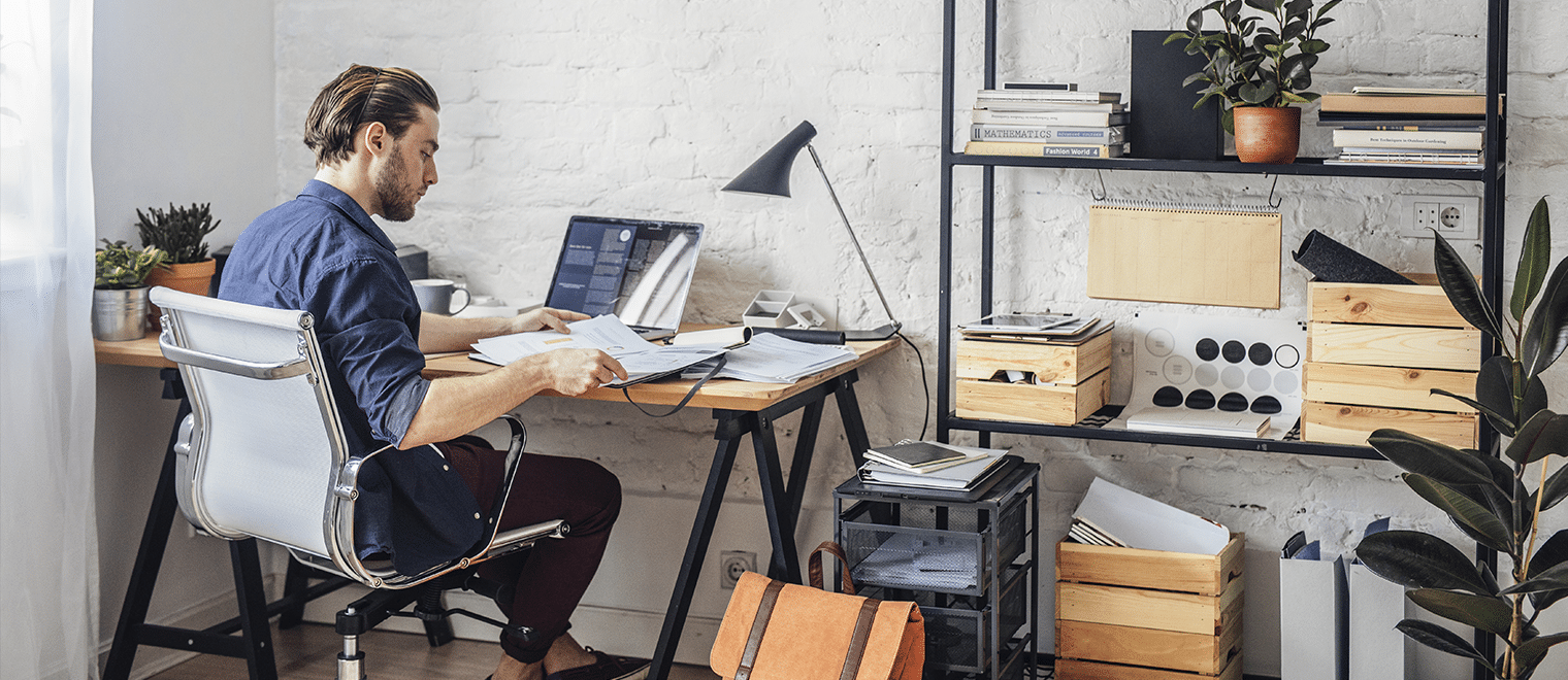 working from home header banner