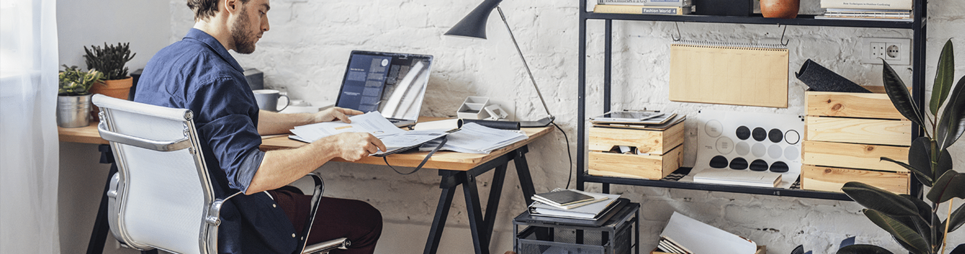 working from home header banner