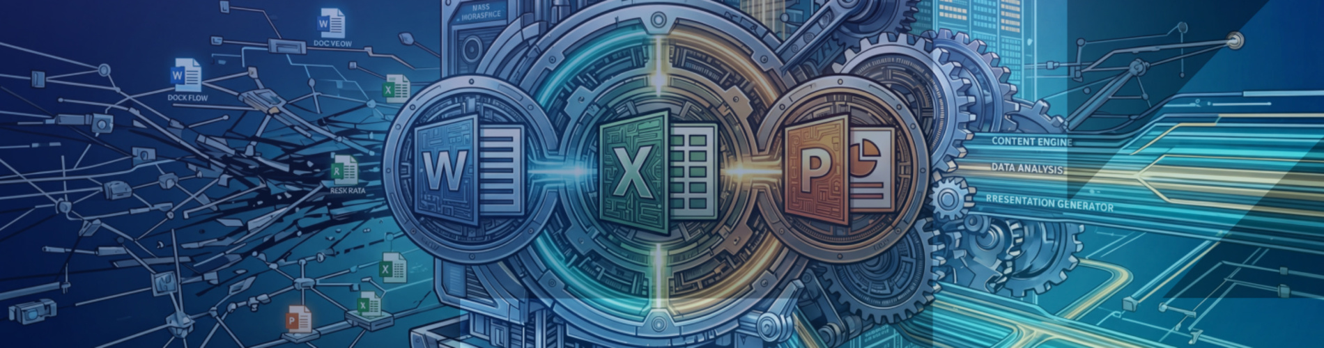 Microsoft Copilot Readiness: Security, Compliance & Governance Essentials technological image with Microsoft icons