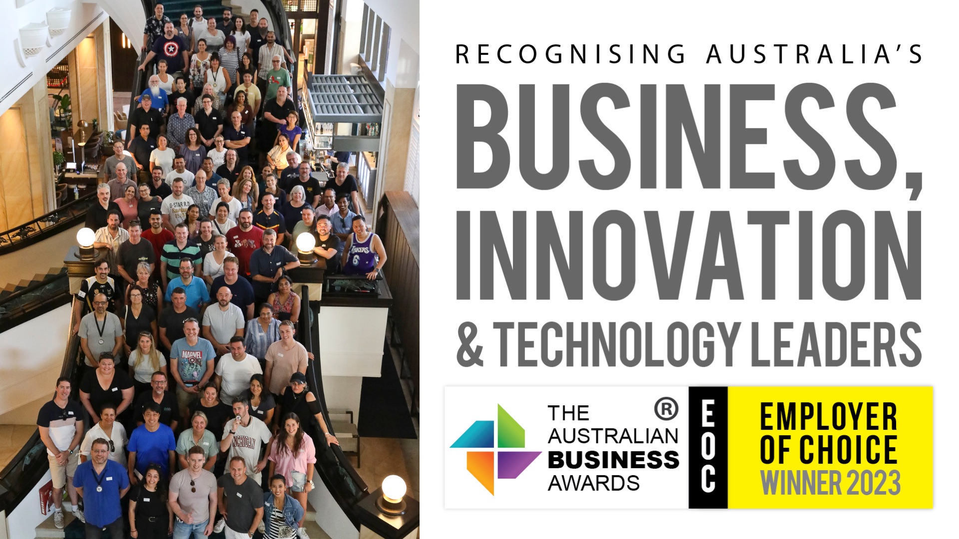 LFY - Work - Blog Image 1920 x 1080 - Lumify Group named an Employer of Choice by The Australian Business Awards 2023
