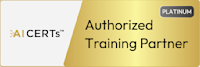 AI CERTs Authorized Training Partner Platinum logo May 2025