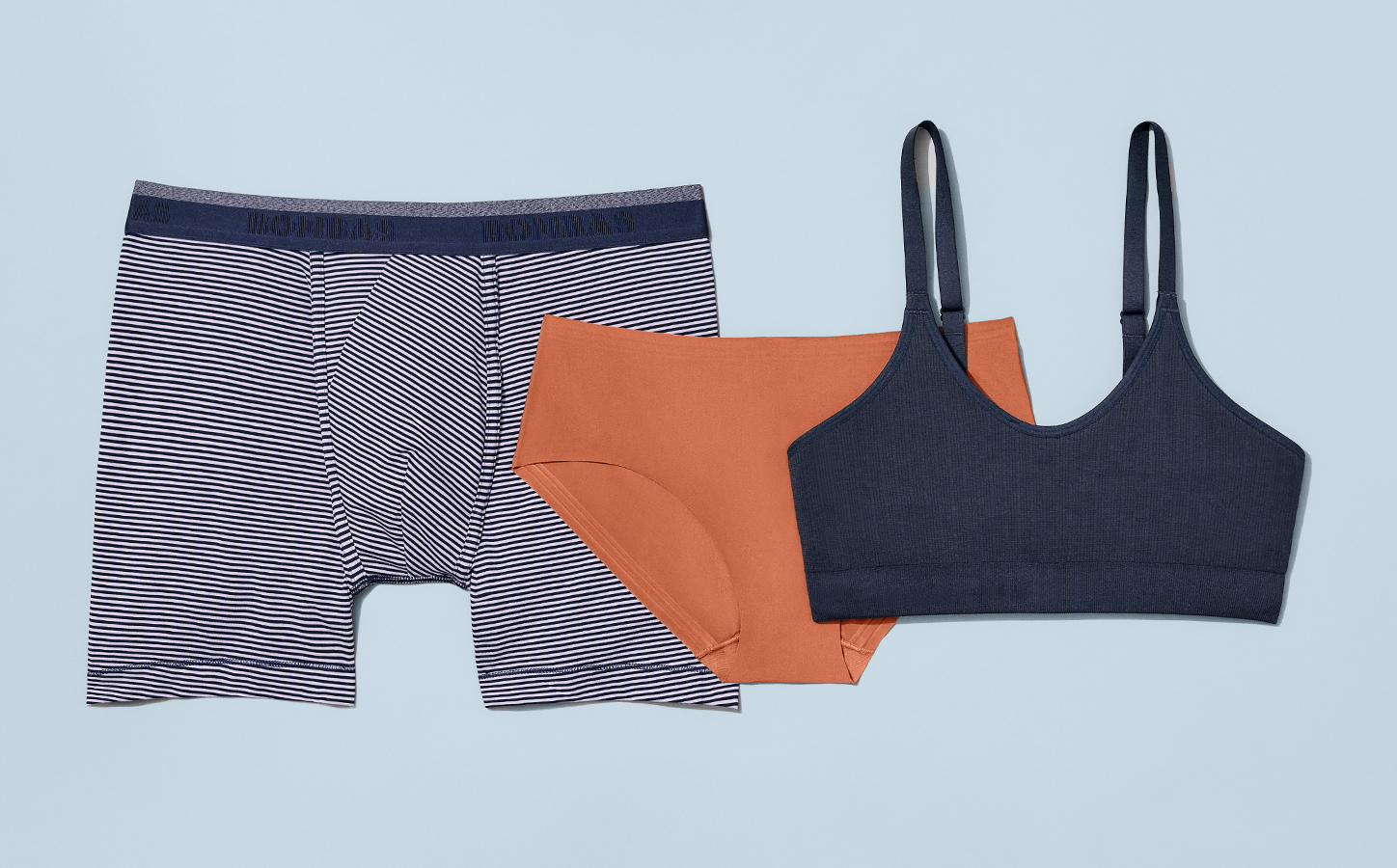 Women's High Waist Cotton Briefs Underwear In Navy - Lake Jane Studio