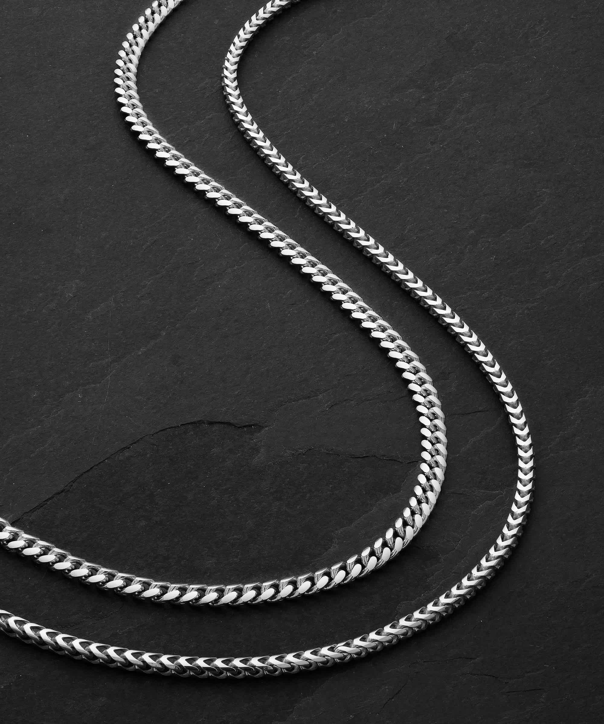 Sterling Silver - Cuban + Franco Silver