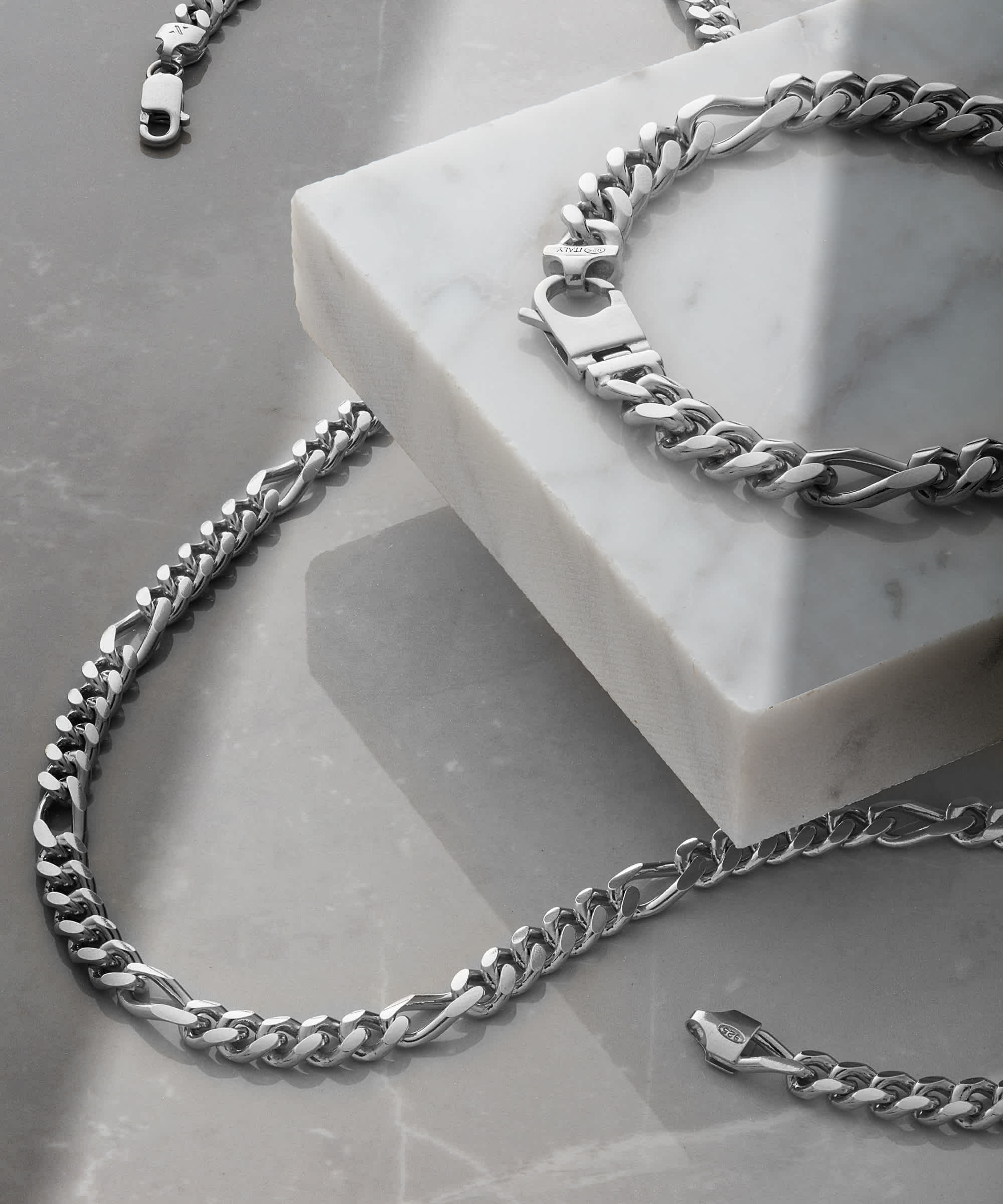 No Compromises - Figaro Chain Silver
