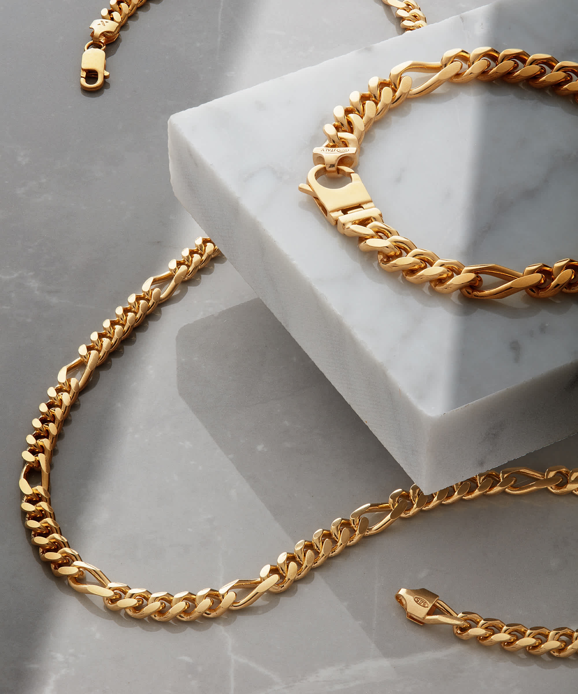 No Compromises - Figaro Chain Gold Bonded