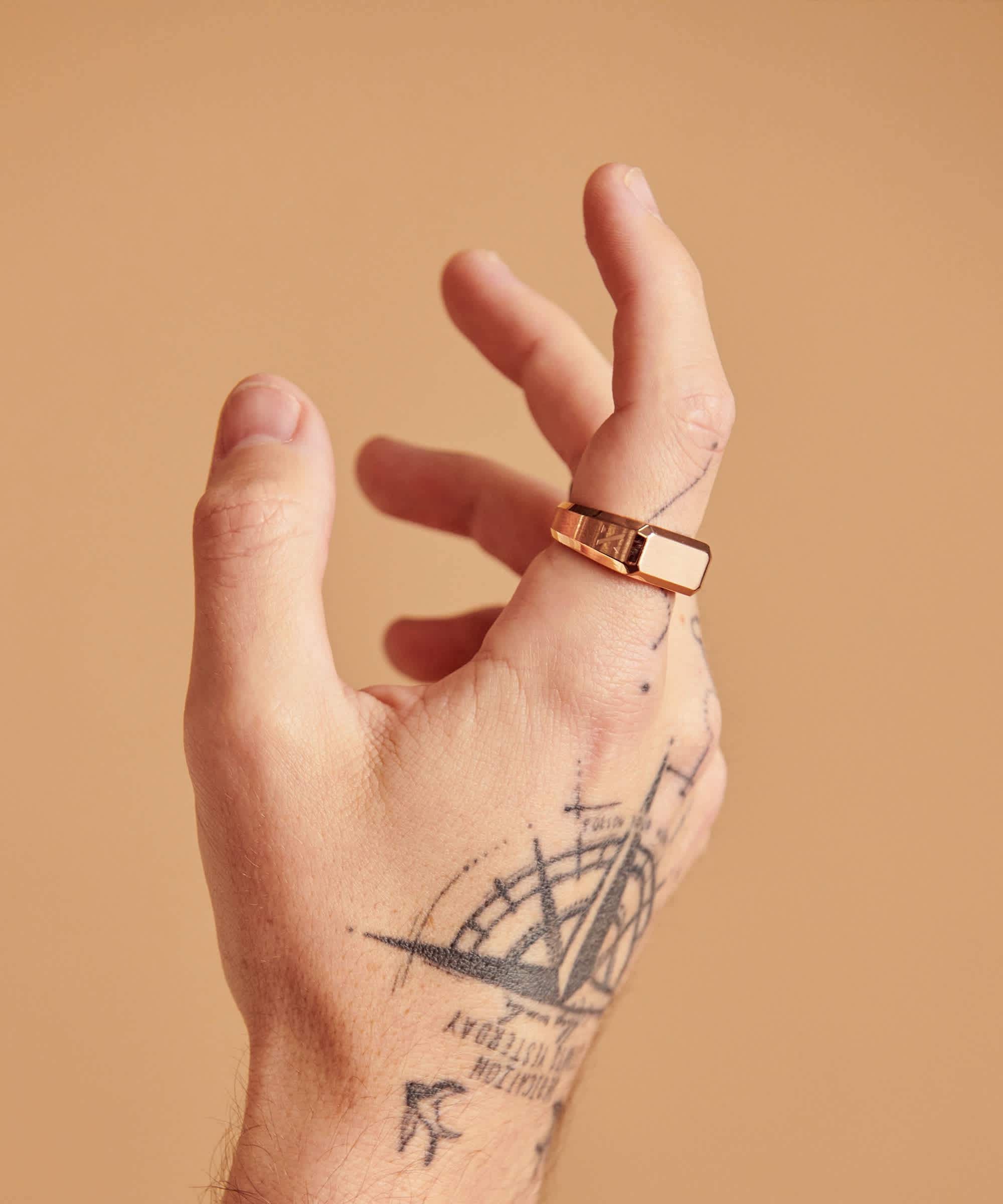 Rose Gold Signet - Engravable