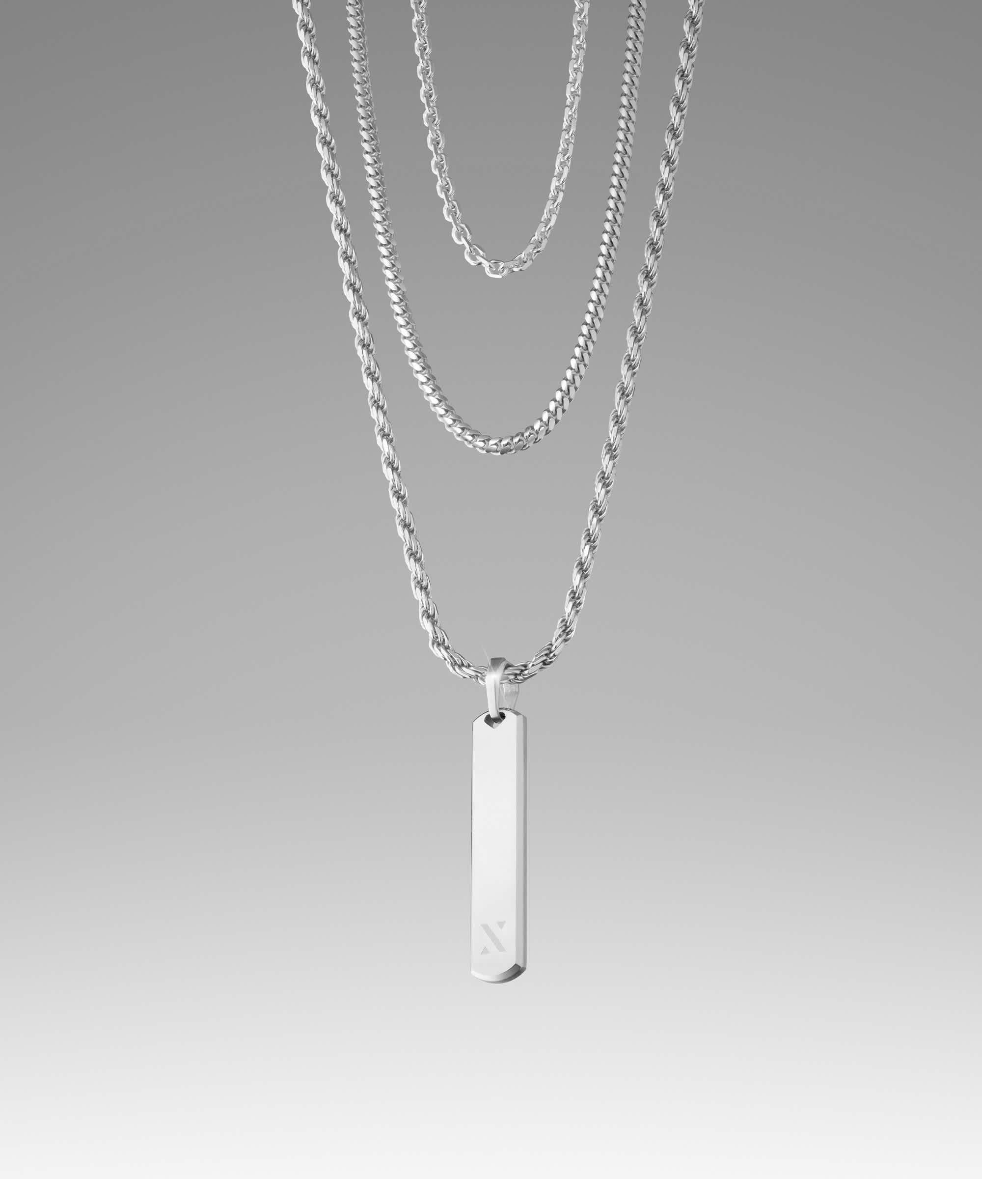 CHOOSE YOUR CHAIN - Skyline Pendant Silver