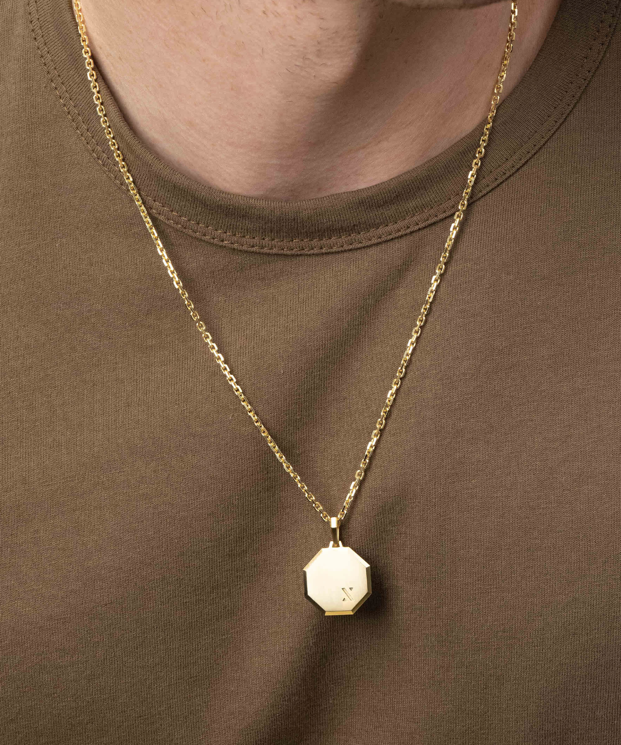 Designed in Italy - Combine Pendant Necklace Gold