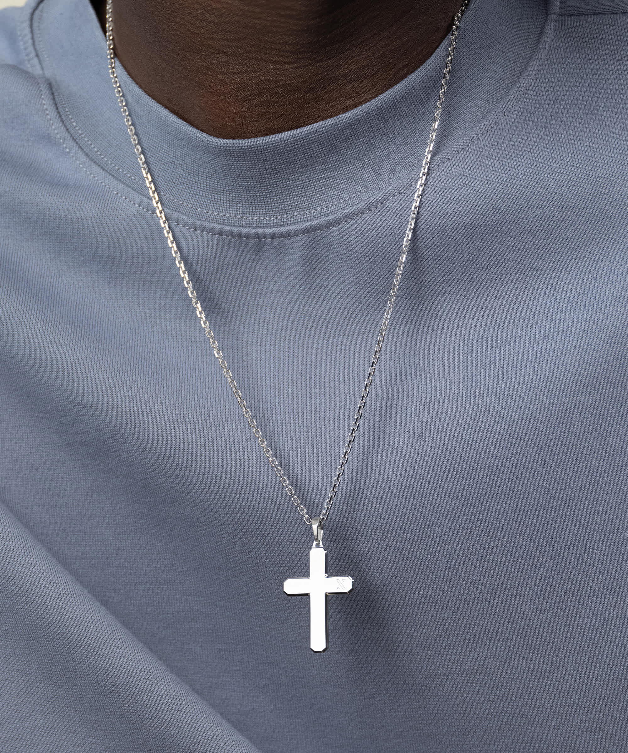 Designed in Italy - Silver Testament Pendant Cross 