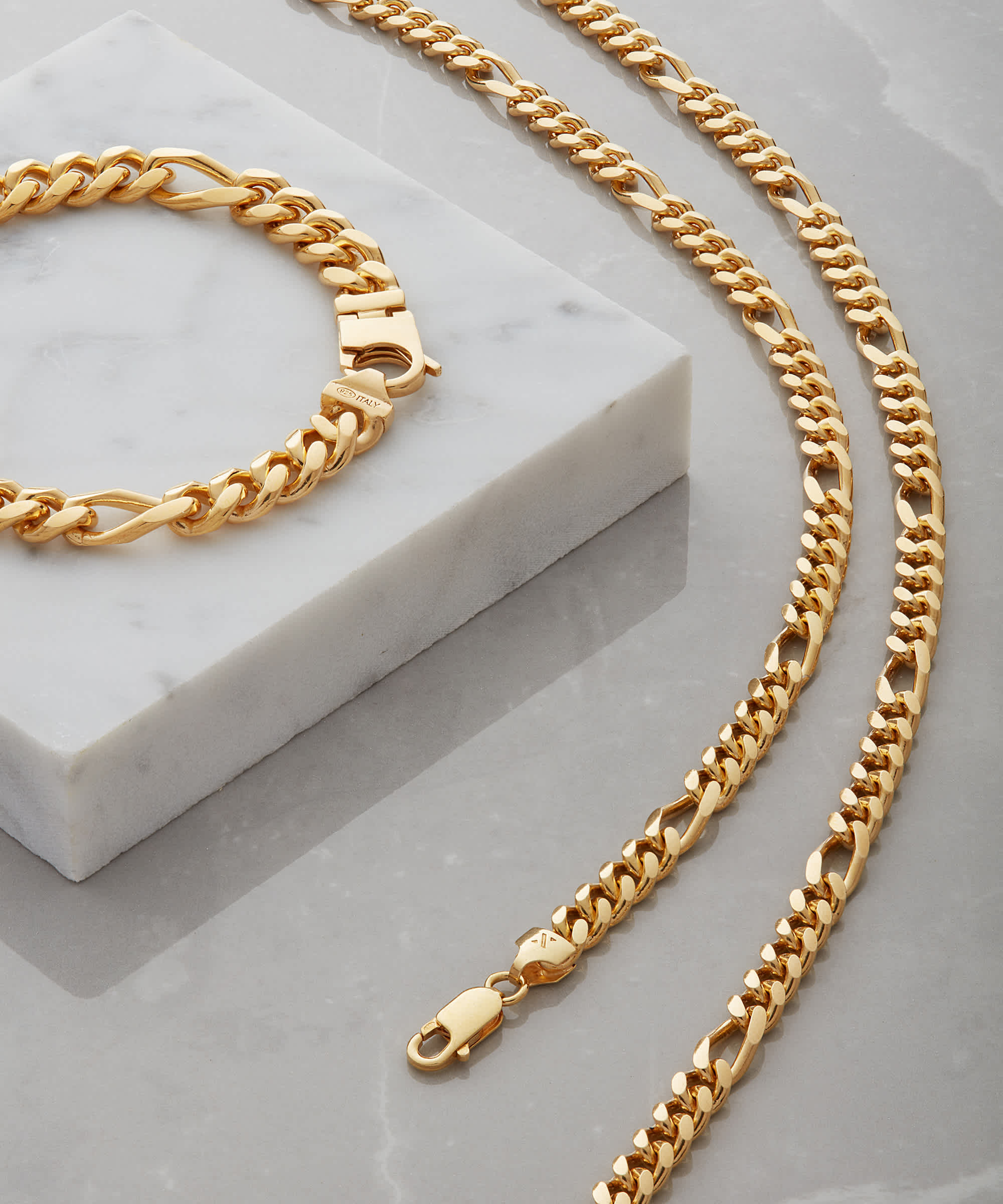Italian Made - Figaro Chain Gold Bonded