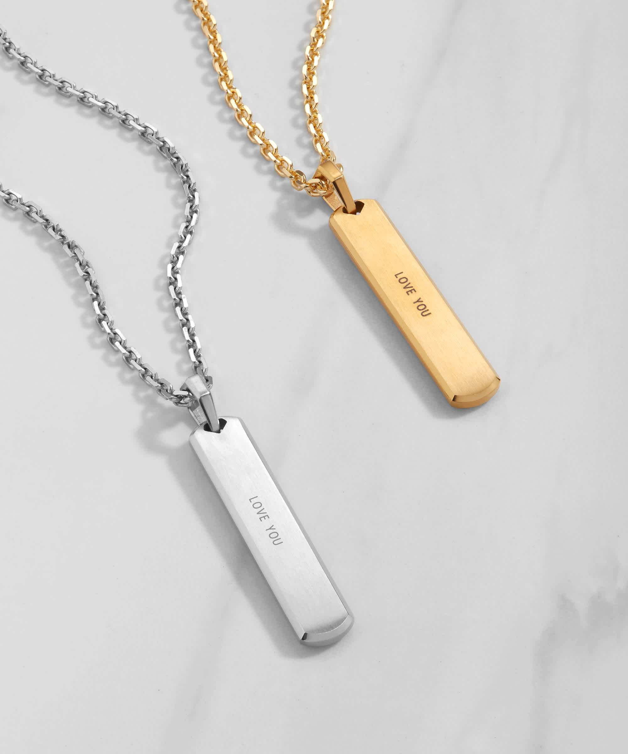 ENGRAVABLE - Skyline Pendant Silver