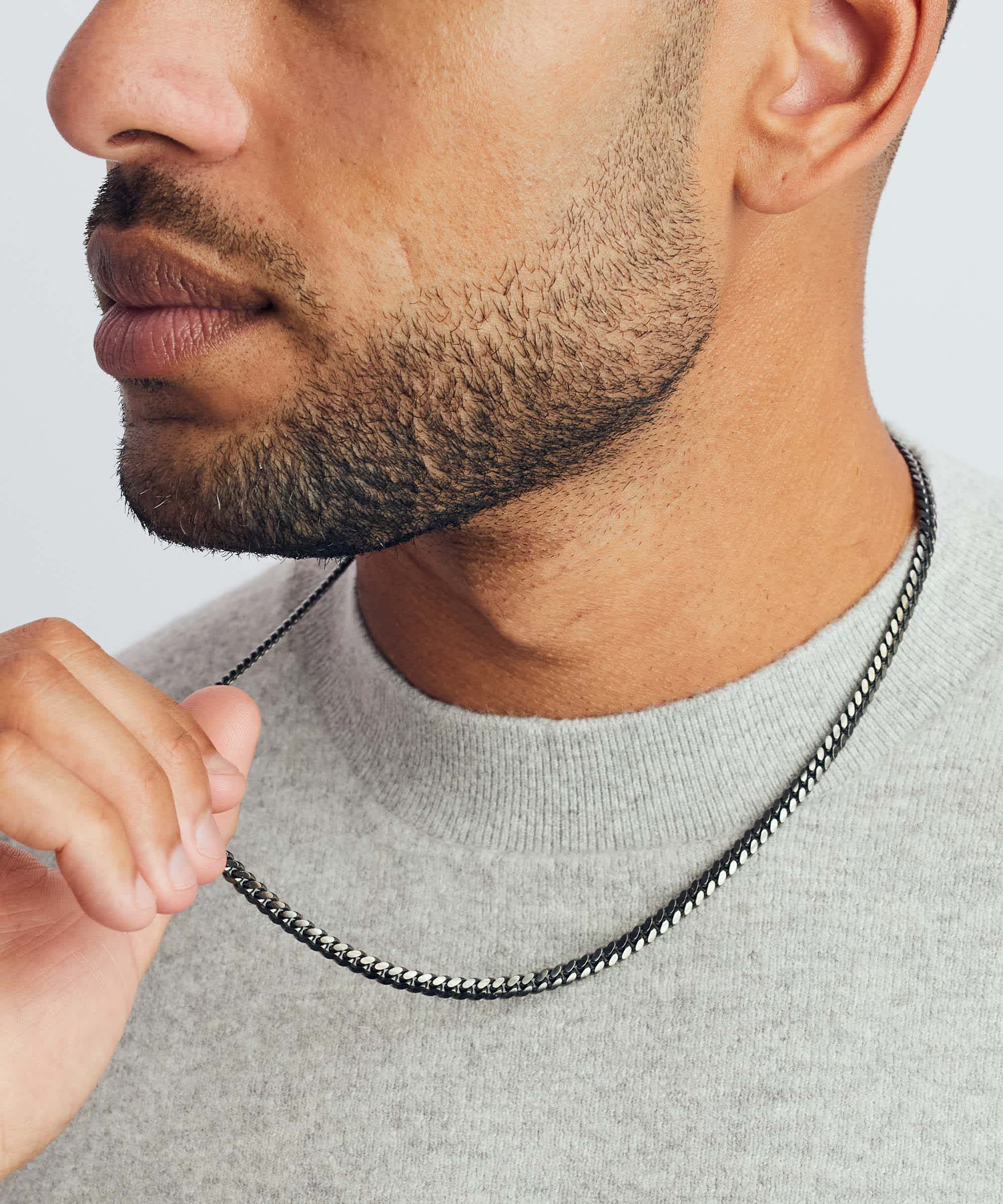 Timeless Style - 5mm Cuban Link Chain Black 