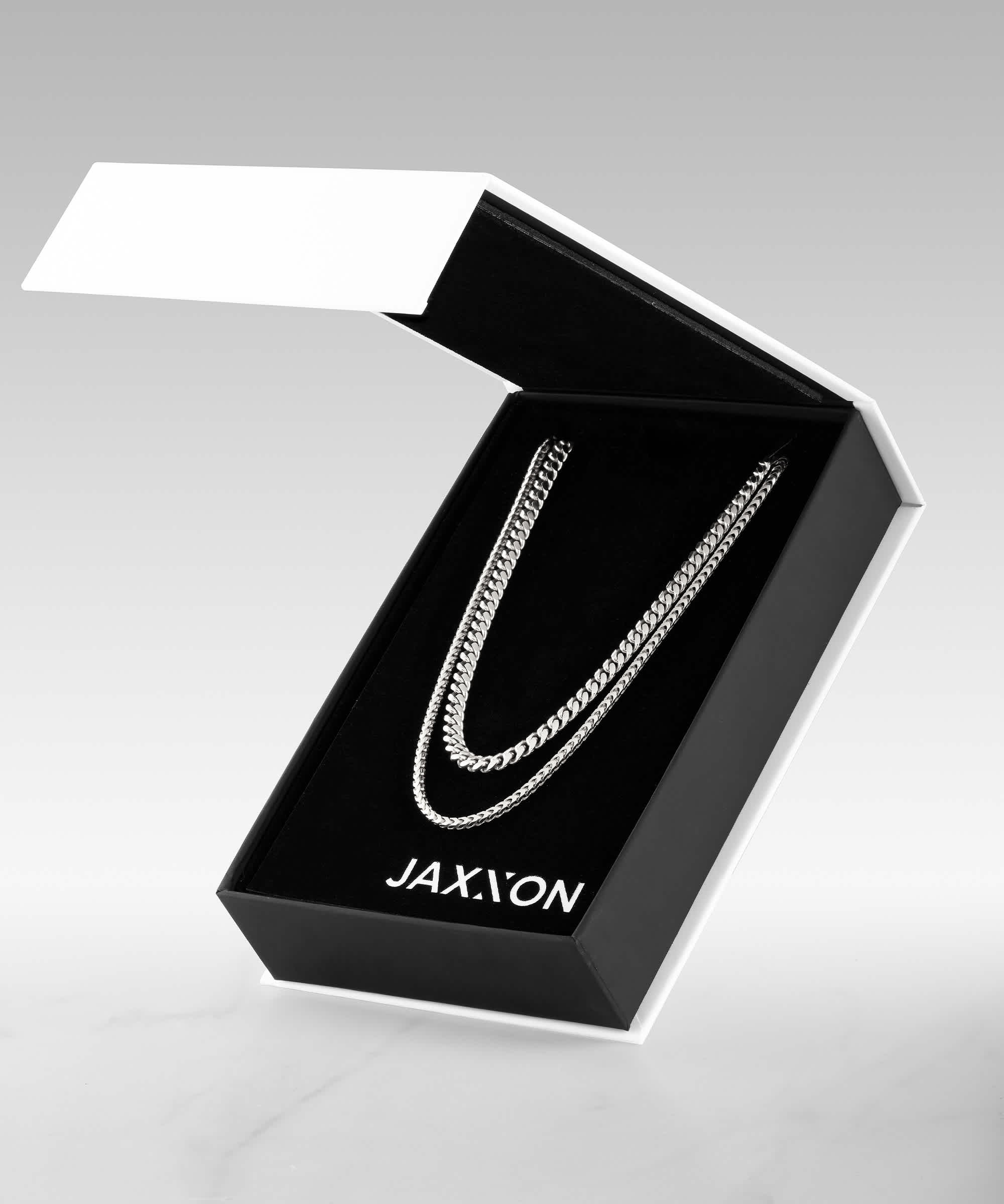 #1 CHAIN STACK - Cuban + Franco Silver