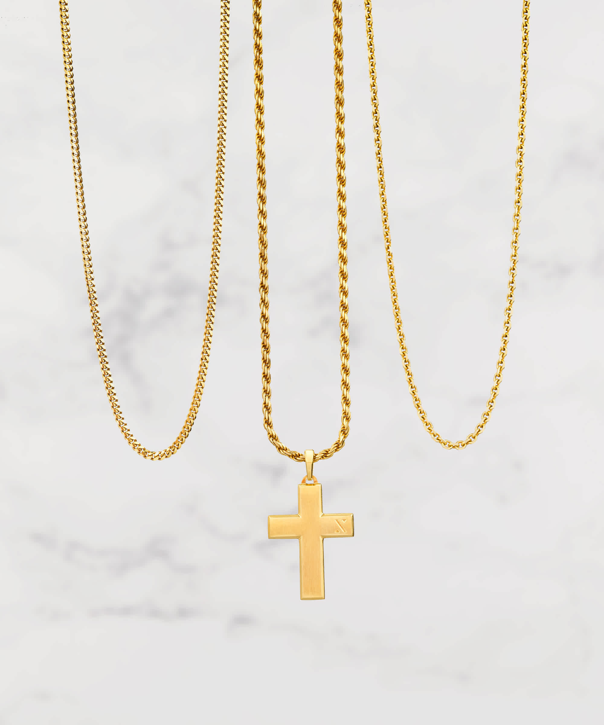 CHOOSE YOUR CHAIN - Mosaic Pendant Gold