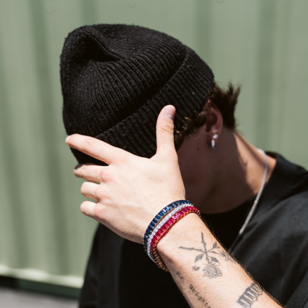 Tennis Chain Bracelet 4mm Men's Silver Bracelet JAXXON