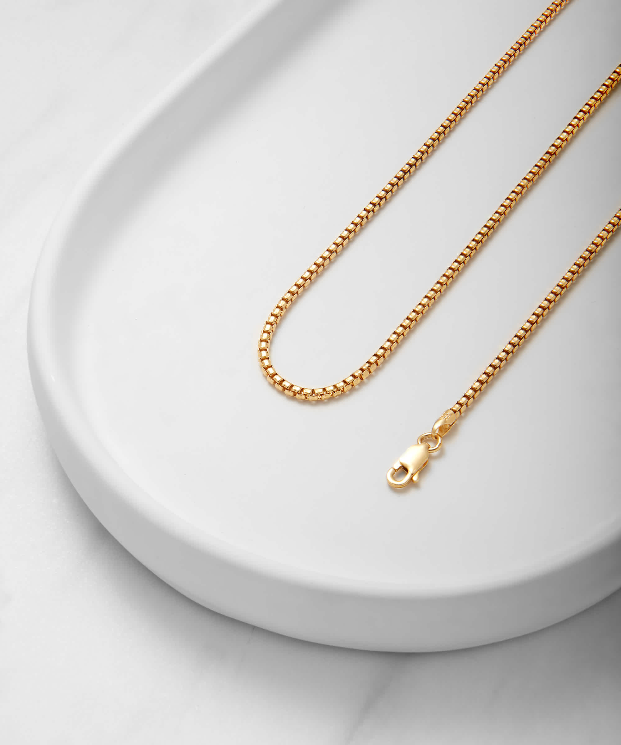 No Compromises - Round Box Chain Gold Bonded